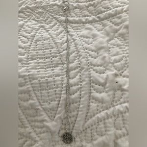 Silver tone tree necklace